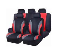 MeKnMoney 9 Piezas Funda Asiento Coche para B-MW X1 iX1 U11 2022 2023 2024 2025 2026, Delanteros Traseros Protectores Interior Accesorios, D/Red