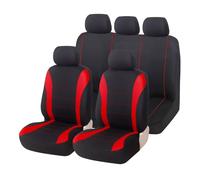 MeKnMoney Coche Fundas Asientos para Citroen C3 c3 Aircross SUV Live/Feel/Feel Pack/C-Series/Shine, Cubiertas de Asiento Delanteros Traseros Protector Accesorios,A/Red