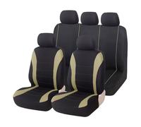 MeKnMoney Coche Fundas Asientos para Citroen C3 c3 Aircross SUV Live/Feel/Feel Pack/C-Series/Shine, Cubiertas de Asiento Delanteros Traseros Protector Accesorios,D/Beige