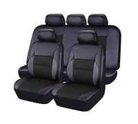 MeKnMoney Funda de Asiento de Coche para Ford Ecosport 2018-2026, Cuero Todo Tipo de Clima Protección Asiento Interior Accesorios,A/Black
