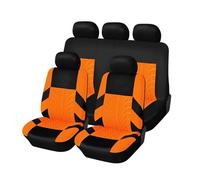 MeKnMoney Fundas Asientos Coche para Opel Tigra/Tigra Sports/Tigra TwinTop/Speedster/Sintra/Omega A Caravan 2, Completo Cómodo Cojines Protectores de Asientos Interior Accesorios,I/Orange
