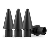 MEKO 4 puntas de repuesto para Apple Pencil 1ª y 2ª generación, USB-C y Apple Pencil Pro, puntas de repuesto de alta sensibilidad, color negro