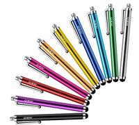 Meko Lote de 10 lápices capacitivos para tableta, para smartphone Android, iPone, iPad, Huawei, Samsung Galaxy S3, S2, Tab y tabletas