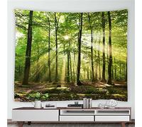 MEKPAM Decoración Del Hogar Paisaje Natural Del País Colgante De Pared Árbol Grande Cascada Paisaje Tapiz Mural Bosque Verde Tapiz 230X180cm