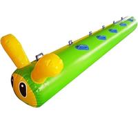 MekUk Juegos de Trabajo en Equipo al Aire Libre Juego en Equipo al Aire Libre, Equipo de Juego Inflable de PVC Verde, Equipo Deportivo de Entrenamiento de Equilibrio y coordinación (Color : 6 Seats)