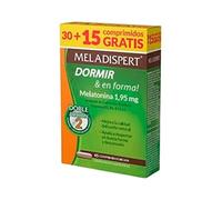 Meladispert Melatonina Dormir & en Forma Comprimidos, 30 Uds+REGALO 15 Uds