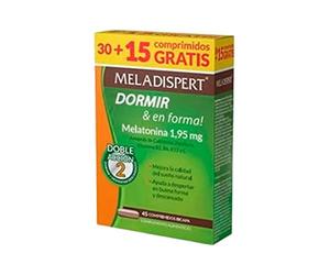 Meladispert Melatonina Dormir & en Forma Comprimidos, 30 Uds+REGALO 15 Uds