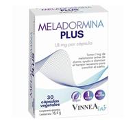 Meladormina Plus 30 cápsulas - Melatonina + Valeriana + Pasiflora + Amapola + Melisa + Tila - Sueño natural y relajación - VINNEA