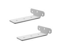 Melairy 2PC Blanco Espesado Estante Soportes Montado en la Pared Soportes para Estantes 15CM Metal L Soporte Escuadra Derecha Soporte de Mesa