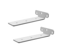 Melairy 2PC Blanco Espesado Estante Soportes Montado en la Pared Soportes para Estantes 20CM Metal L Soporte Escuadra Derecha Soporte de Mesa