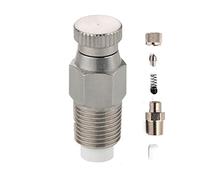 Melairy Juego de 24 Boquilla De Nebulización de Acero Inoxidable Alta Presión Boquillas de Repuesto, Boquilla Atomizadora Boquilla de Enfriamiento y Humidificación, 1/8" NPT (Size:0.2mm)