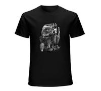 Melanated David Gonzales Art Back In The Day Cholo Low Rider Cars Tattooed Men's T-Shirt Unisex Black Men Tees 3XL