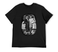 Melanated David Gonzales Art Back In The Day Cholo Low Rider Cars Tattooed Unisex 100% Cotton Short-Sleeve T-Shirts Black S