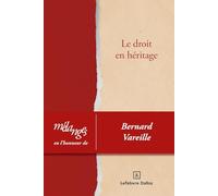 Mélanges en l'honneur de Bernard Vareille