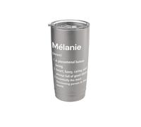 Mélanie Definición de nombre Diccionario divertido Vaso térmico de acero inoxidable de doble pared