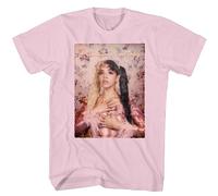 Melanie Martinez - Camiseta de manga corta para adulto, diseño de retrato de música indie alternativa, color rosa, Rosa claro, Small