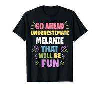 Melanie Personalized Women's Gift Custom Melanie Camiseta