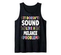 Melanie Personalized Women's Gift Custom Melanie Camiseta sin Mangas
