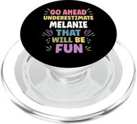 Melanie Personalized Women's Gift Custom Melanie PopSockets PopGrip para MagSafe