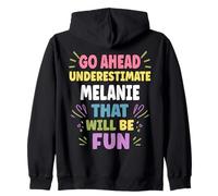 Melanie Personalized Women's Gift Custom Melanie Sudadera con Capucha