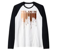 Melanin Black History Month African Pride Camiseta Manga Raglan