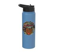Melanin Black Women Natural Hair Afro Word Art Juneteenth Stainless Steel Insulated Water Bottle
