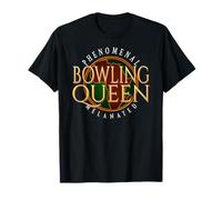 Melanin Bowling Queen Afro Crown Strike como HBCU Camiseta