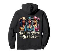 Melanin Cowgirls Ladies with Lassos African American Cowgirl Sudadera con Capucha