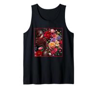 Melanin Floral Woman Black History Month African American Camiseta sin Mangas