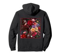 Melanin Floral Woman Black History Month African American Sudadera con Capucha
