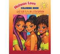Melanin love coloring books: Black Girl Cat-Eye Fashion