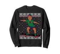 Melanin Prince Christmas Black Boy, Navidad, Piel marrón, diversión para niños Sudadera
