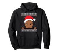 Melanin Prince Christmas Black Boy, Navidad, Piel marrón, diversión para niños Sudadera con Capucha