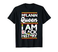 Melanin Queen Soy Negro Historia Febrero Blackity Mujer Mamá Camiseta