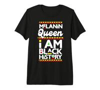 Melanin Queen Soy Negro Historia Febrero Blackity Mujer Mamá Camiseta Premium