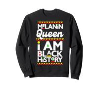 Melanin Queen Soy Negro Historia Febrero Blackity Mujer Mamá Sudadera