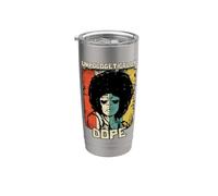 Melanina afro africana del orgullo negro sin disculpas Vaso térmico de acero inoxidable de doble pared