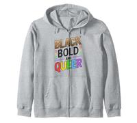 Melanina Black Bold and Queer LGBTQ Black Pride Sudadera con Capucha
