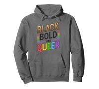 Melanina Black Bold and Queer LGBTQ Black Pride Sudadera con Capucha
