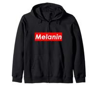 Melanina Black History Month Pigmento Tono de Piel Melanado Sudadera con Capucha