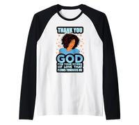 melanina Chica Negra mágica Piel marrón niñas Sista Mujer Camiseta Manga Raglan