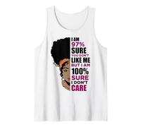 melanina Chica Negra mágica Piel marrón niñas Sista Mujer Camiseta sin Mangas