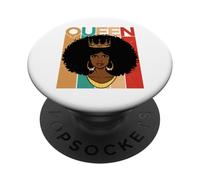 melanina Chica Negra mágica Piel marrón niñas Sista Mujer PopSockets PopGrip Adhesivo