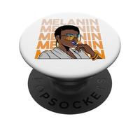 melanina Chica Negra mágica Piel marrón niñas Sista Mujer PopSockets PopGrip Adhesivo