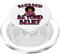 melanina Chica Negra mágica Piel marrón niñas Sista Mujer PopSockets PopGrip para MagSafe