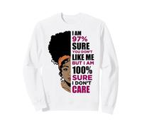melanina Chica Negra mágica Piel marrón niñas Sista Mujer Sudadera