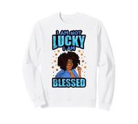 melanina Chica Negra mágica Piel marrón niñas Sista Mujer Sudadera