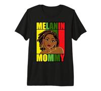 melanina Mami afroamericana Madre Negra mamá mamá Vibraciones Camiseta Premium