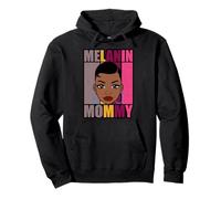 melanina Mami afroamericana Madre Negra mamá mamá Vibraciones Sudadera con Capucha