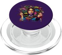 Melanina Mujer Negra Cultura Afro Jazz Hip Hop Soul PopSockets PopGrip para MagSafe